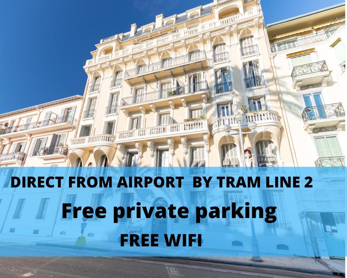Le 323 Prom - 2 Chambres - Ac - Parking - Tram Et Supermarche Proches - Front De Mer Nice Luaran gambar
