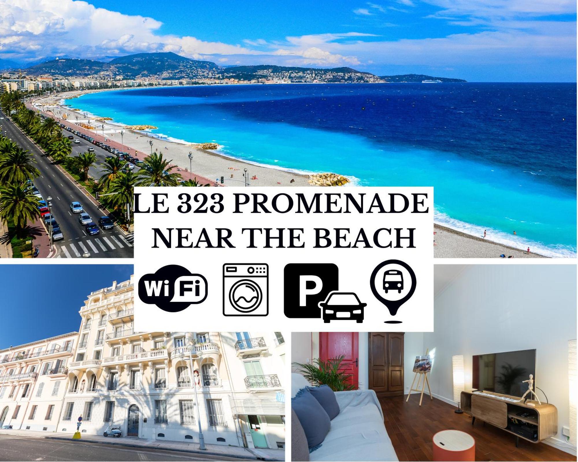 Le 323 Prom - 2 Chambres - Ac - Parking - Tram Et Supermarche Proches - Front De Mer Nice Luaran gambar